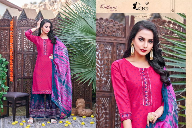 Kinti Odhani Vol 2 Wholesale Readymade Plazzo Suits Catalog